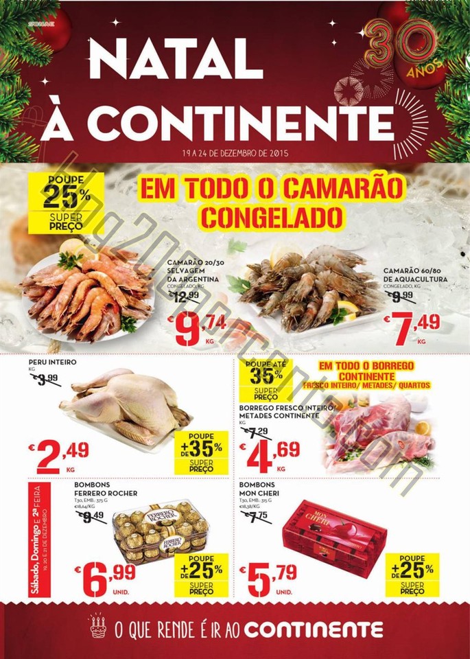 Antevisão Folheto CONTINENTE Fim de Semana e Nata