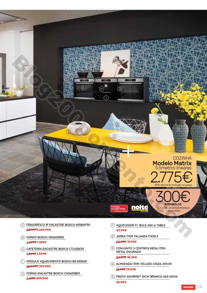 Antevisão Folheto WORTEN cozinhas promoções de 