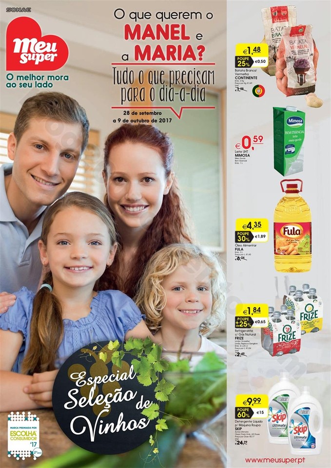 Antevisão Folheto MEU SUPER Promoções 28 setemb