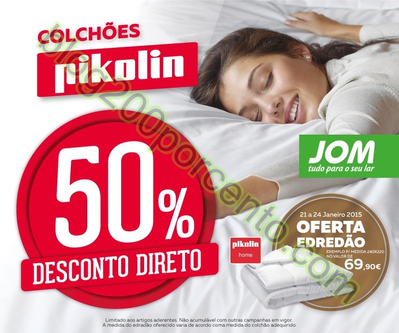 50% de desconto JOM Fim de semana de 21 a 24 janei
