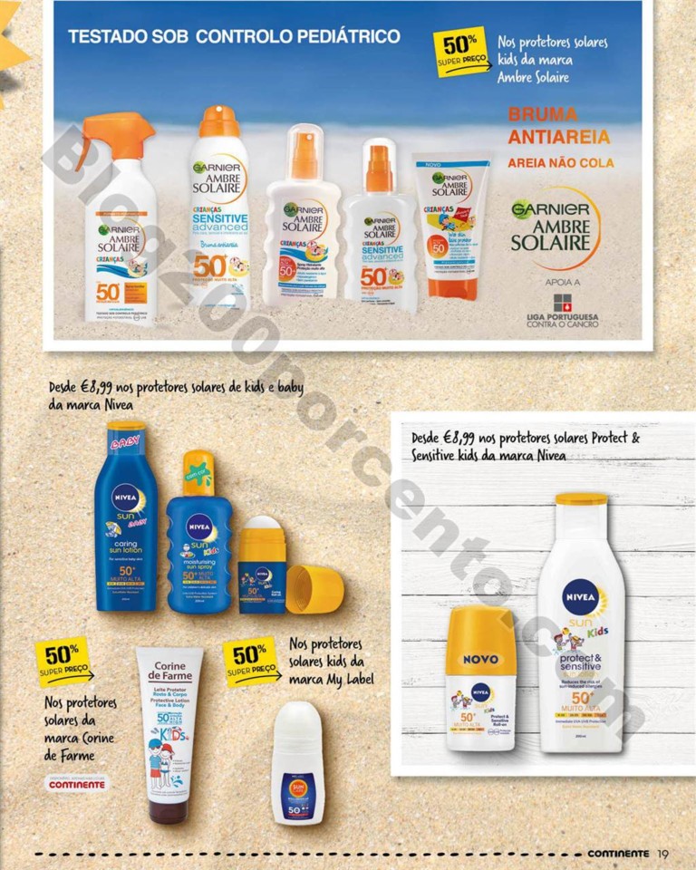 Antevisão Folheto CONTINENTE Beleza verão promo