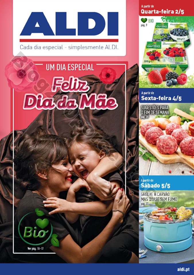 Antevisão Folheto ALDI Dia da mãe promoções a 