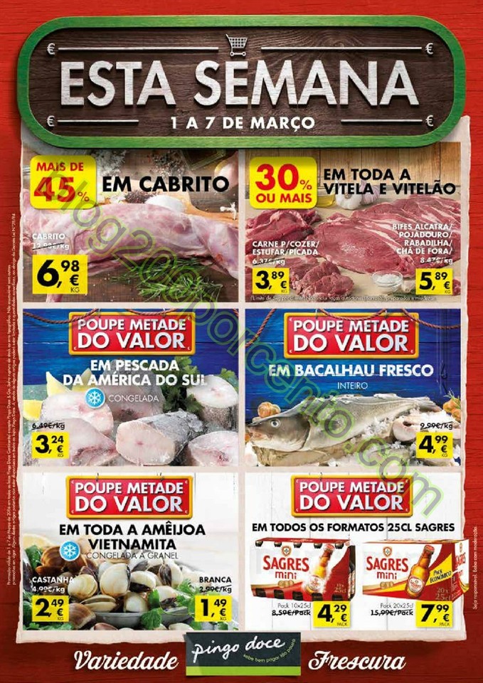 Antevisão Folheto PINGO DOCE promoções de 1 a 7