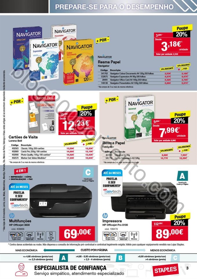 Antevisão Folheto STAPLES Produtividade de 6 a 18
