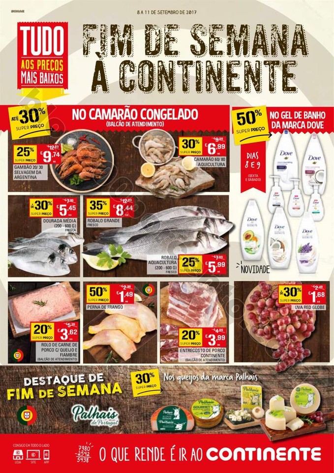 Antevisão Folheto CONTINENTE Fim de semana de 8 a