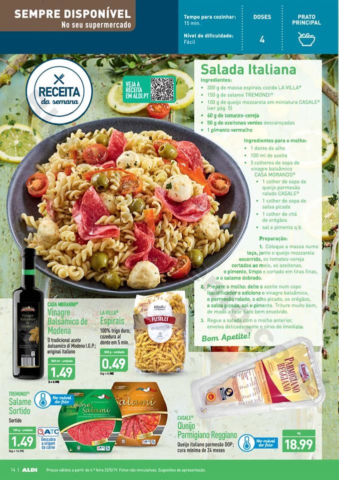 Antevisão Folheto ALDI Promoções a partir de 22