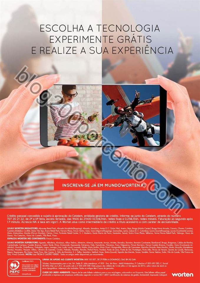 Antevisão Folheto WORTEN Mobilidade de 14 julho a