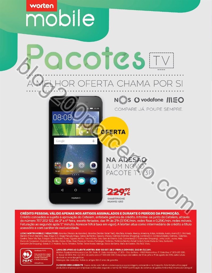 Antevisão Folheto WORTEN Mobile Promoções até 