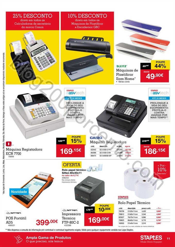 Antevisão Folheto II STAPLES Promoções de 29 de