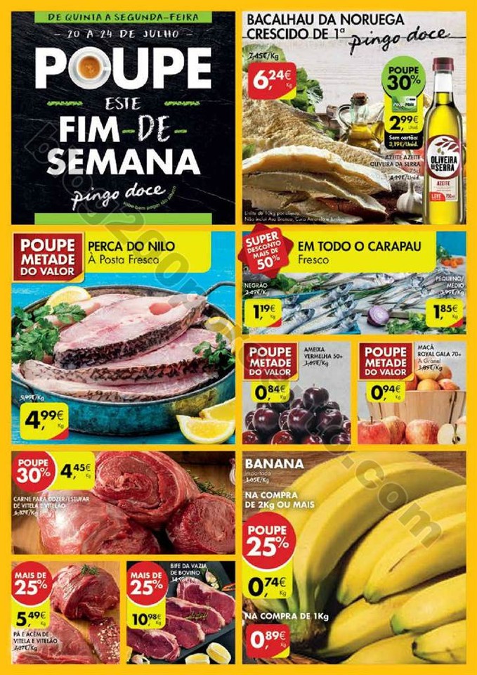 Antevisão Folheto PINGO DOCE Fim de semana de 20 
