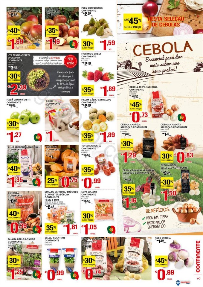 Antevisão Folheto CONTINENTE promoções de 31 ja