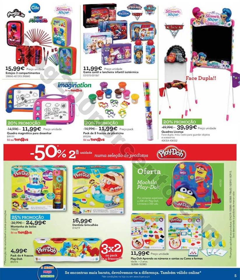 Antevisão Folheto TOYSRUS Regresso às aulas prom