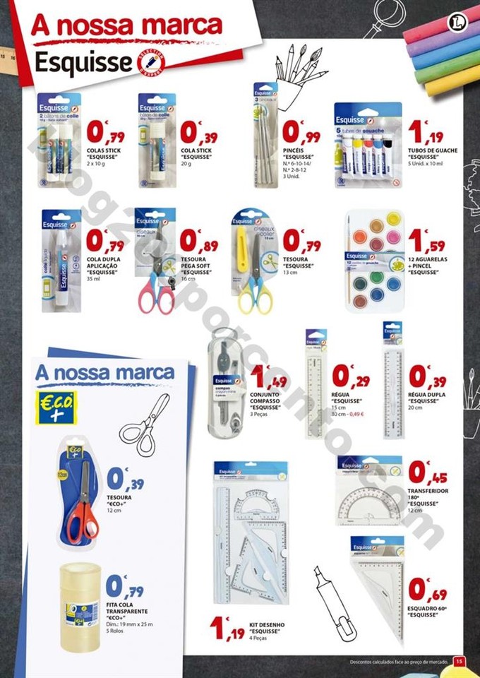 Antevisão Folheto E-LECLERC Regresso às aulas de