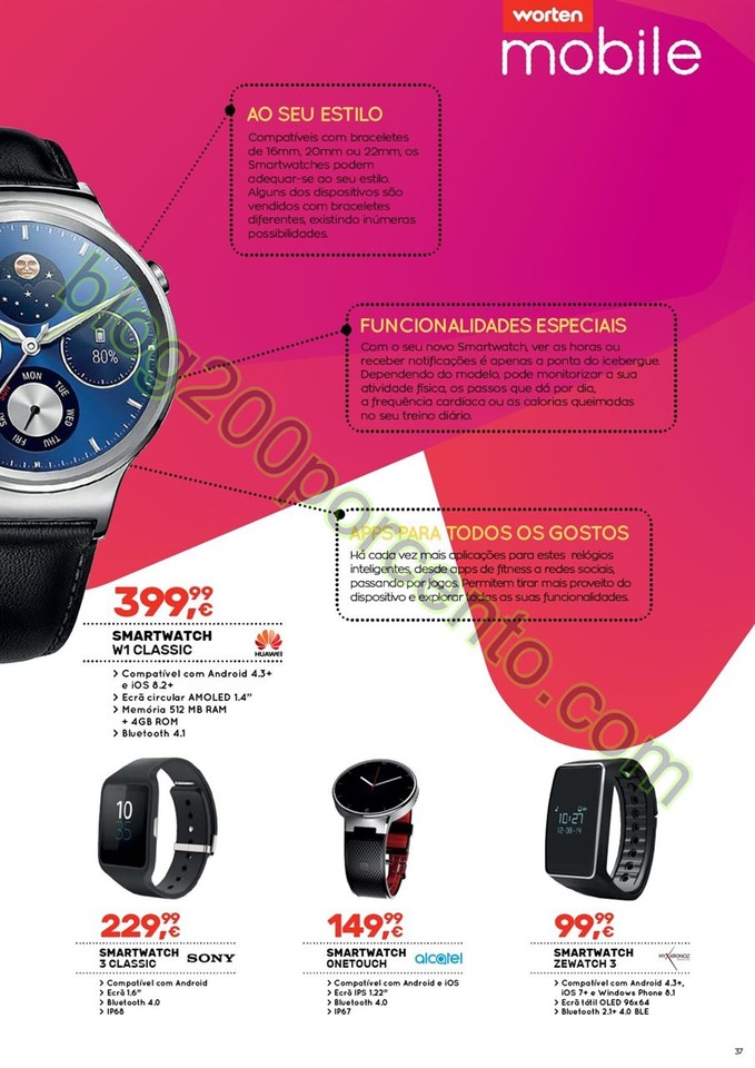 Novo Folheto WORTEN Mobile promoções até 31 mar