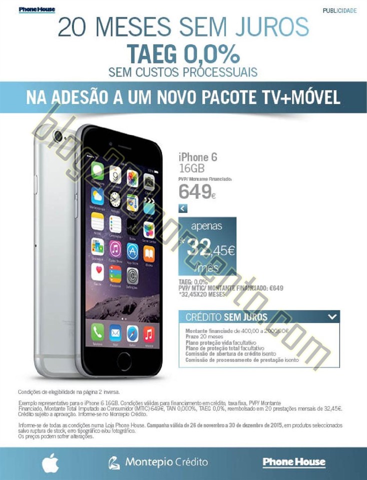 Novo Folheto PHONE HOUSE Natal promoções de 30 n