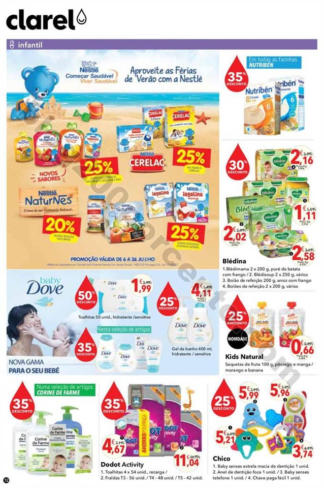 Antevisão Folheto CLAREL Promoções de 6 a 26 ju