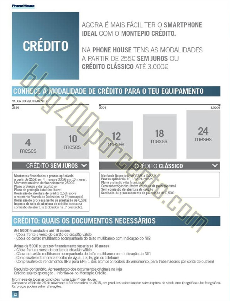 Novo Folheto PHONE HOUSE Natal promoções de 30 n