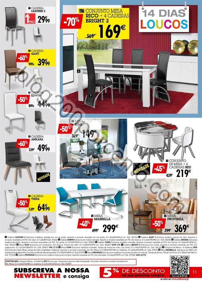 Antevisão Folheto CONFORAMA 14 dias loucos de 11 
