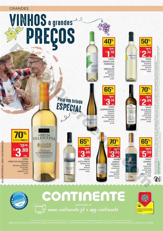 Antevisão Folheto CONTINENTE Vinhos Promoções d