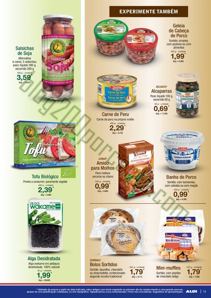 Antevisão Folheto ALDI Promoções a partir de 13