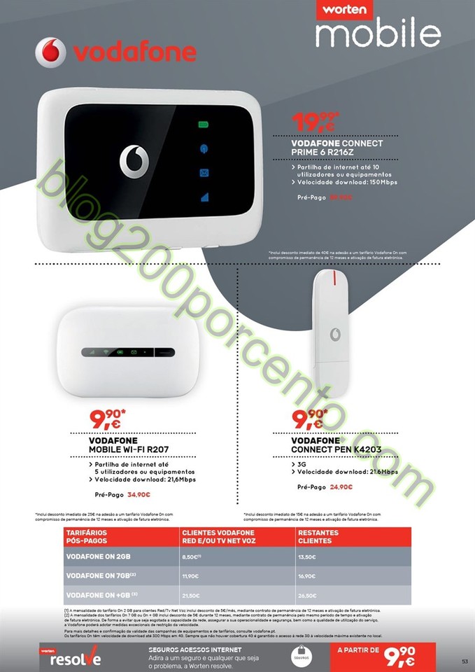 Novo Folheto WORTEN Mobile promoções até 31 mar