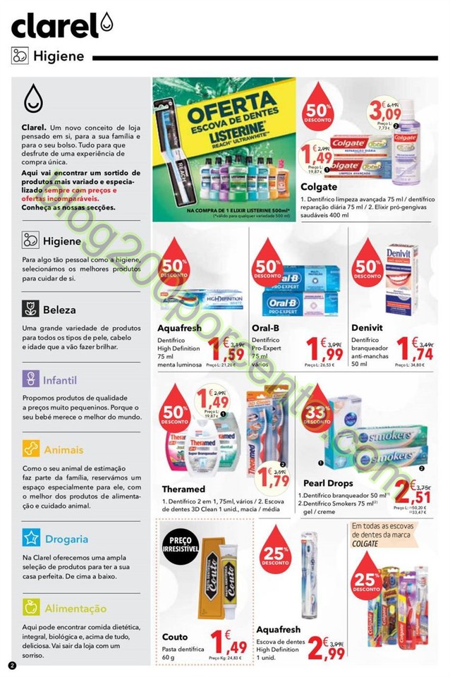 Antevisão Folheto CLAREL Promoções de 18 fevere