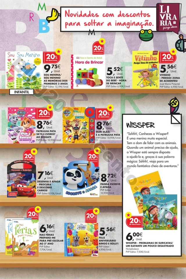 Antevisão Folheto PINGO DOCE Feira Livro promoç