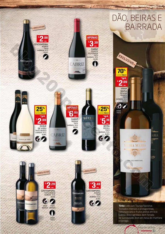Antevisão Folheto CONTINENTE Vinhos promoções d