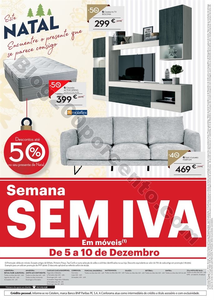 Antevisão Folheto CONFORAMA Natal promoções at