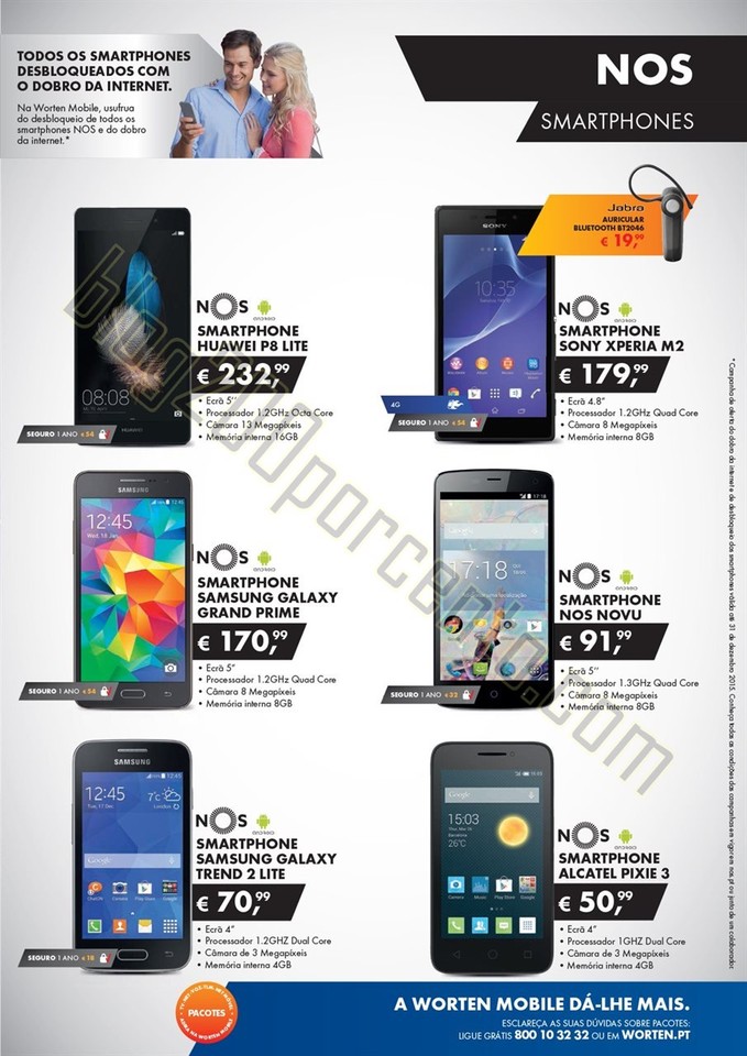 Novo Folheto WORTEN Mobile promoções de 3 a 31 d