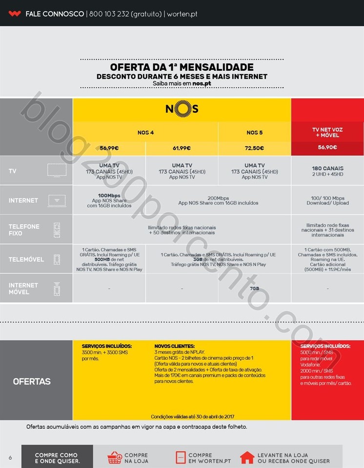 Novo Folheto WORTEN Mobile promoções até 10 mai