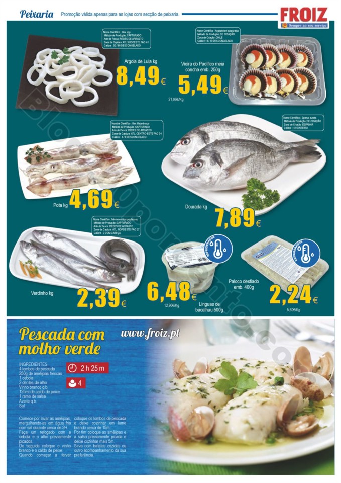 Antevisão Folheto FROIZ Promoções de 24 abril a