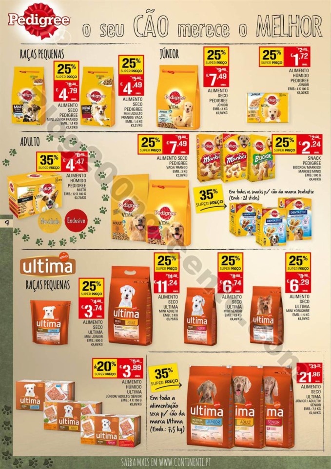 Antevisão Folheto CONTINENTE Feira animal promoç