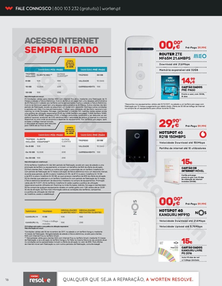 Antevisão Folheto WORTEN Mobile Promoções de 12