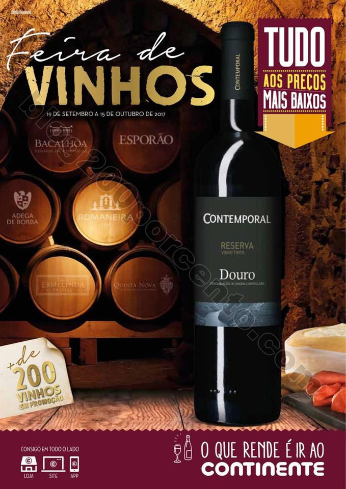 Antevisão Folheto CONTINENTE Vinhos promoções d