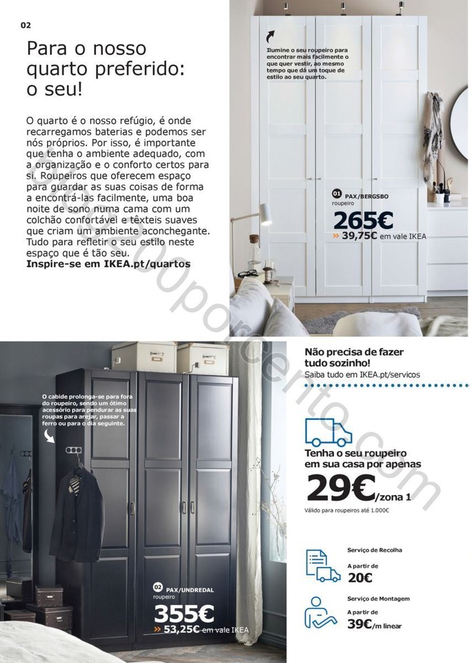 Antevisão Folheto IKEA quartos promoções de 19 