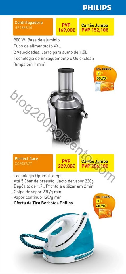 Antevisão Folheto Extra JUMBO Philips promoções
