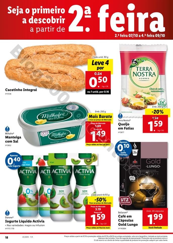 Antevisão Folheto LIDL Promoções de 7 a 13 outu