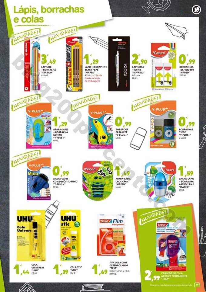 Antevisão Folheto E-LECLERC Regresso às aulas de