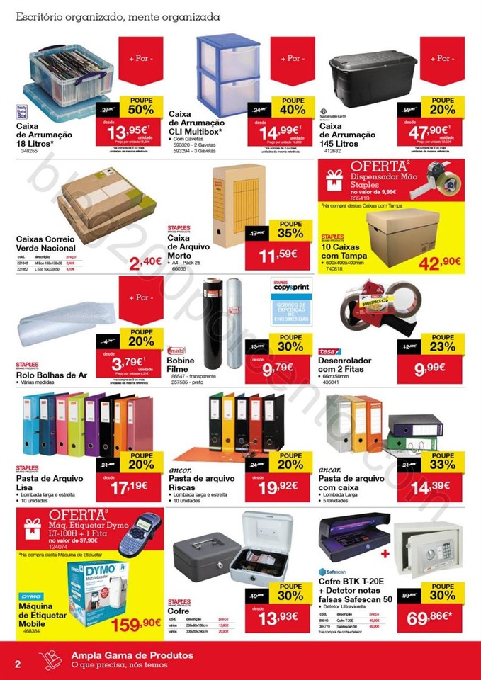 Antevisão Folheto STAPLES Promoções de 8 a 22 f