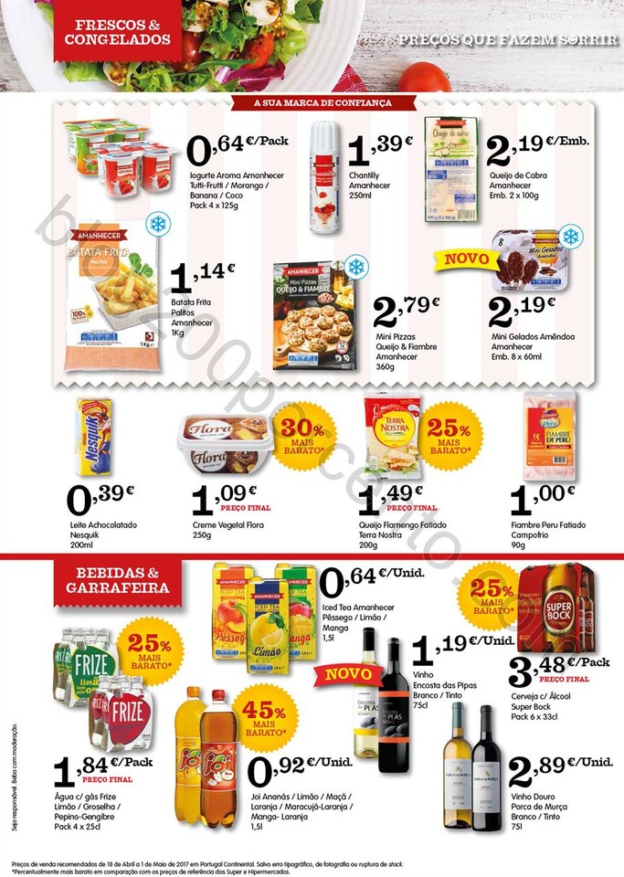 Antevisão Folheto AMANHECER Promoções de 18 abr