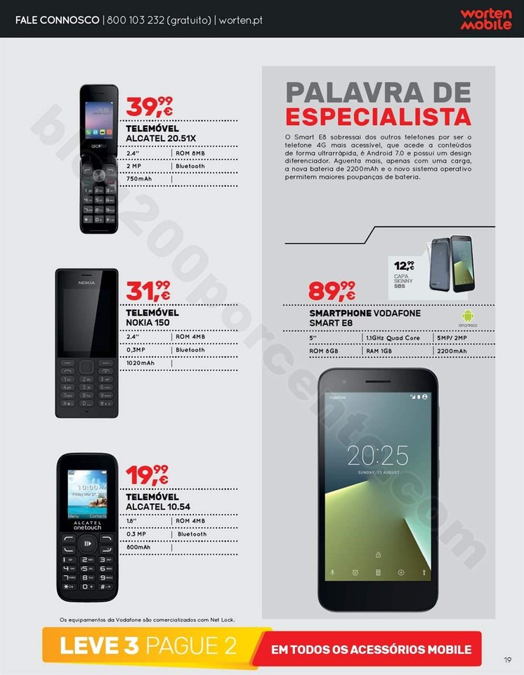 Antevisão Folheto WORTEN Mobile Promoções de 9 
