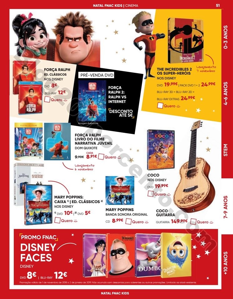 Antevisão Folheto FNAC Natal Kids Promoções de 