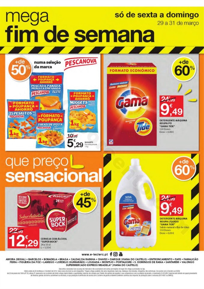 Antevisão Folheto E-LECLERC Promoções de 28 mar