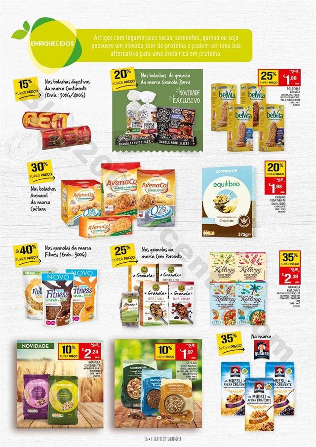 Antevisão Folheto CONTINENTE Feira Vida Saudável