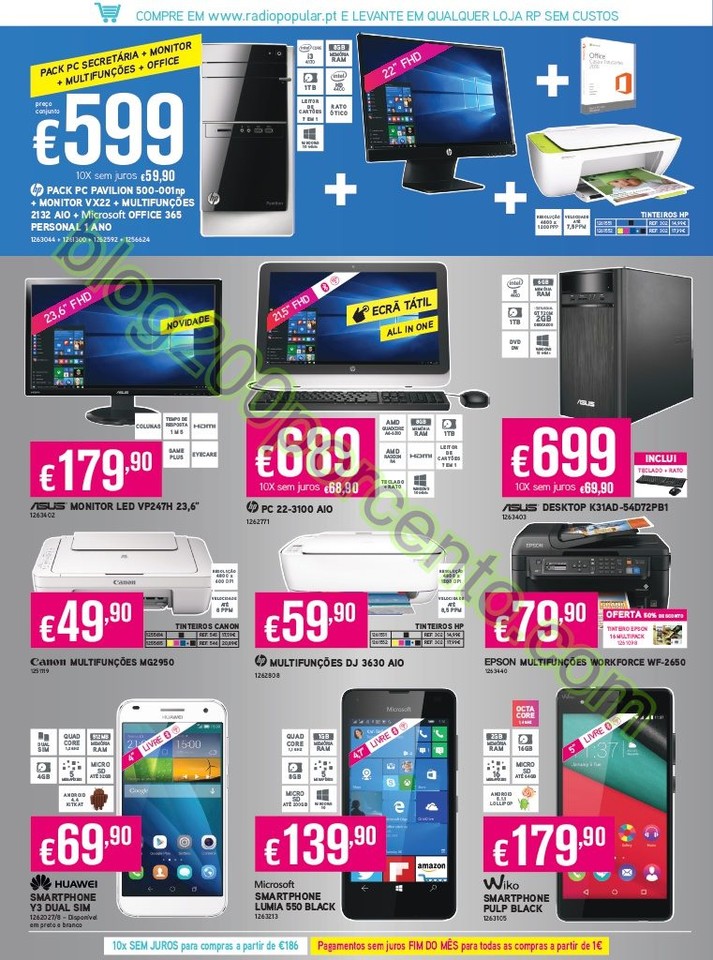 Antevisão Folheto RADIO POPULAR Promoções de 8 