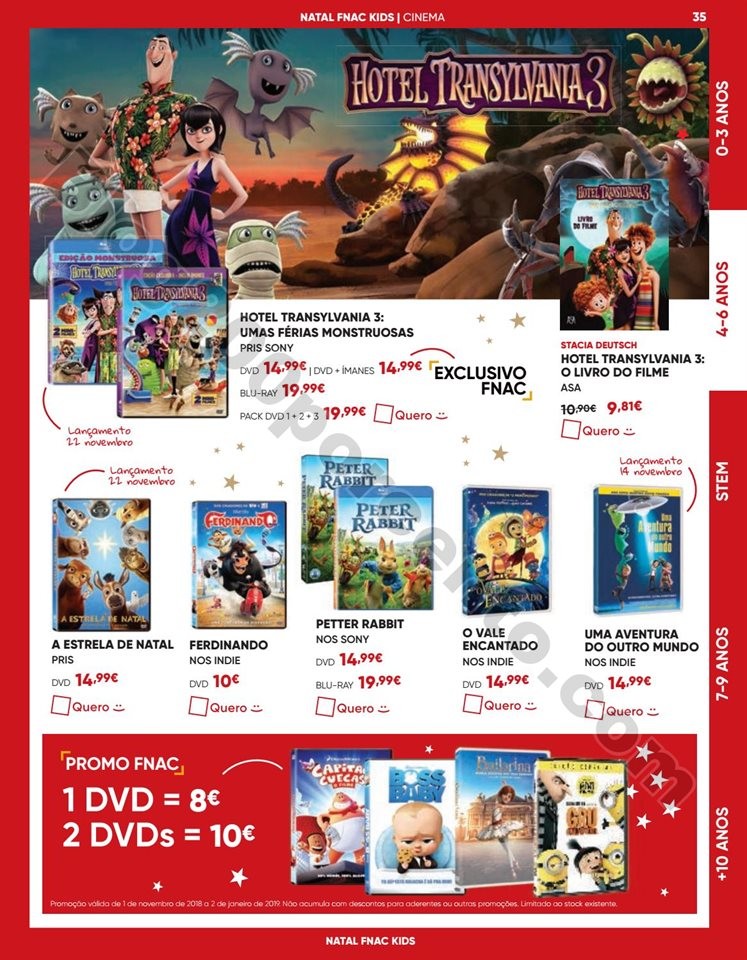 Antevisão Folheto FNAC Natal Kids Promoções de 