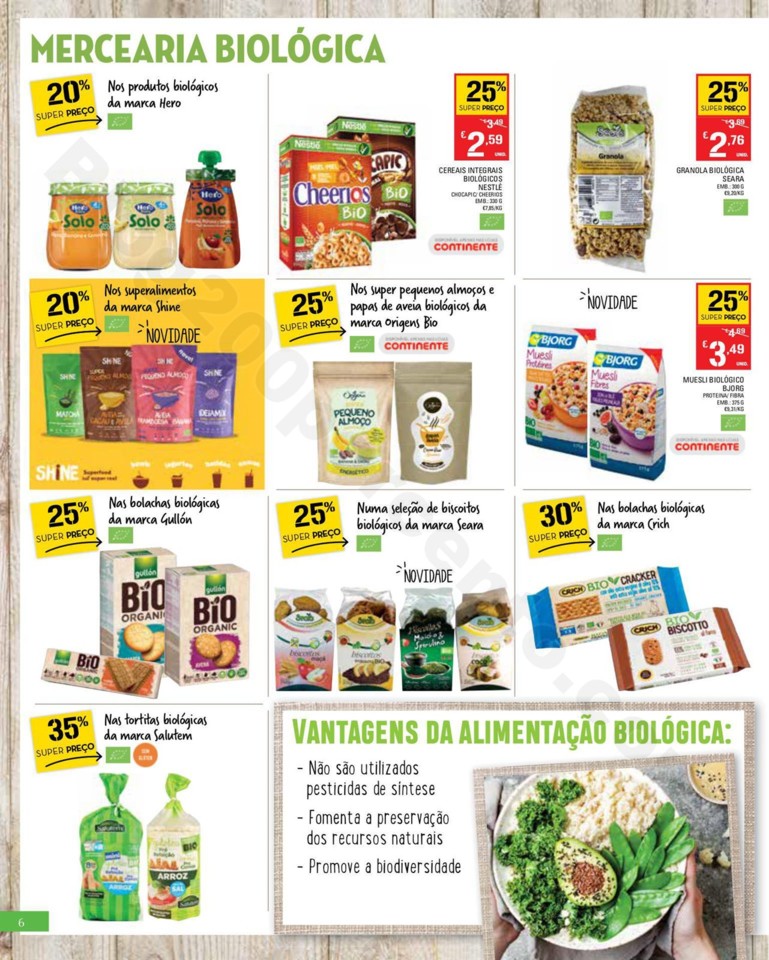 Antevisão Folheto CONTINENTE Bio &amp; Saudável prom
