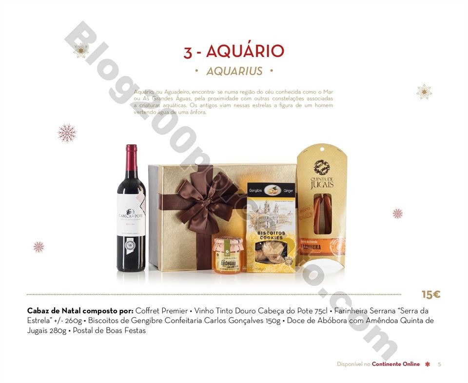 Antevisão Folheto CONTINENTE Cabazes de Natal 201