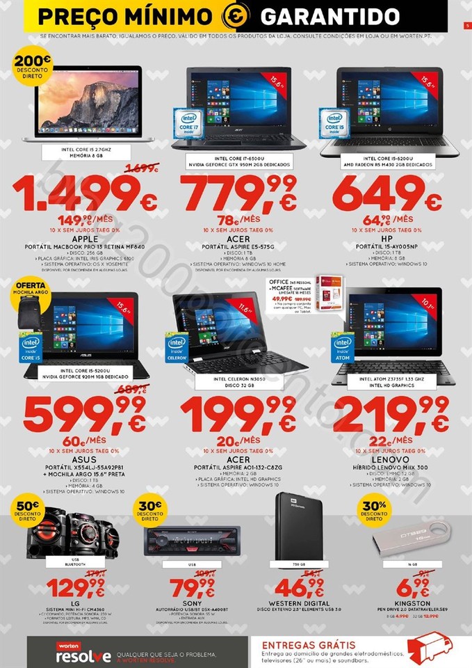 Antevisão Folheto WORTEN Promoções de 22 setemb